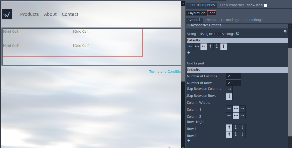 Screen-shot of Display Methods for Tables