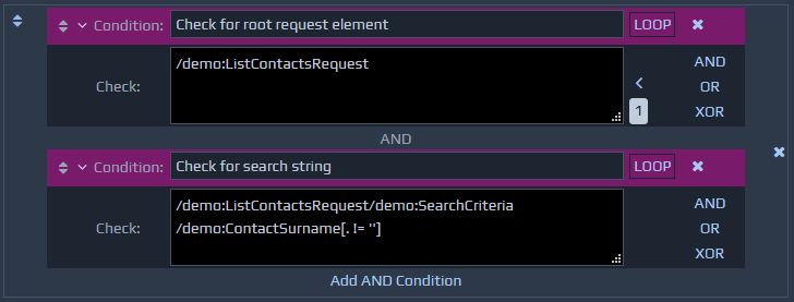 example complex condition