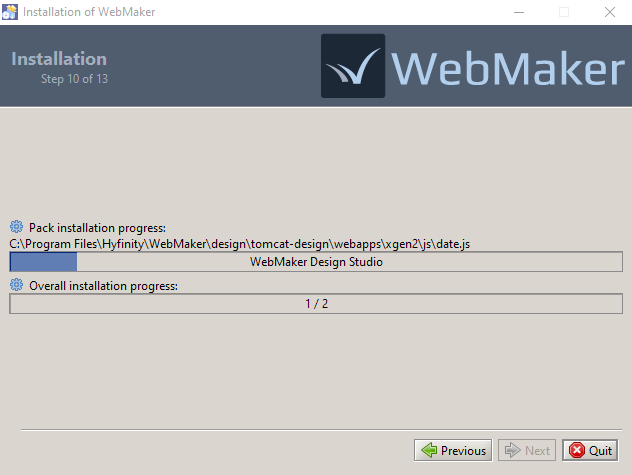 WebMaker Installation